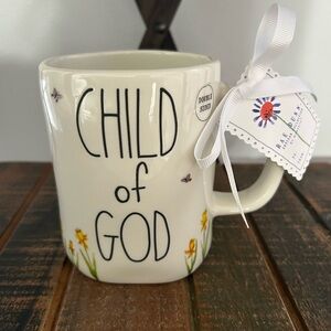 Rae Dunn CHILD OF GOD Mug With Lamb Daffodils Easter Floral NEW